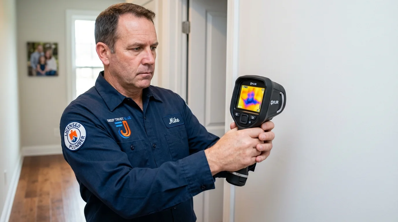 Thermal imaging leak detection by Johns Plumbing LLC in Emporia